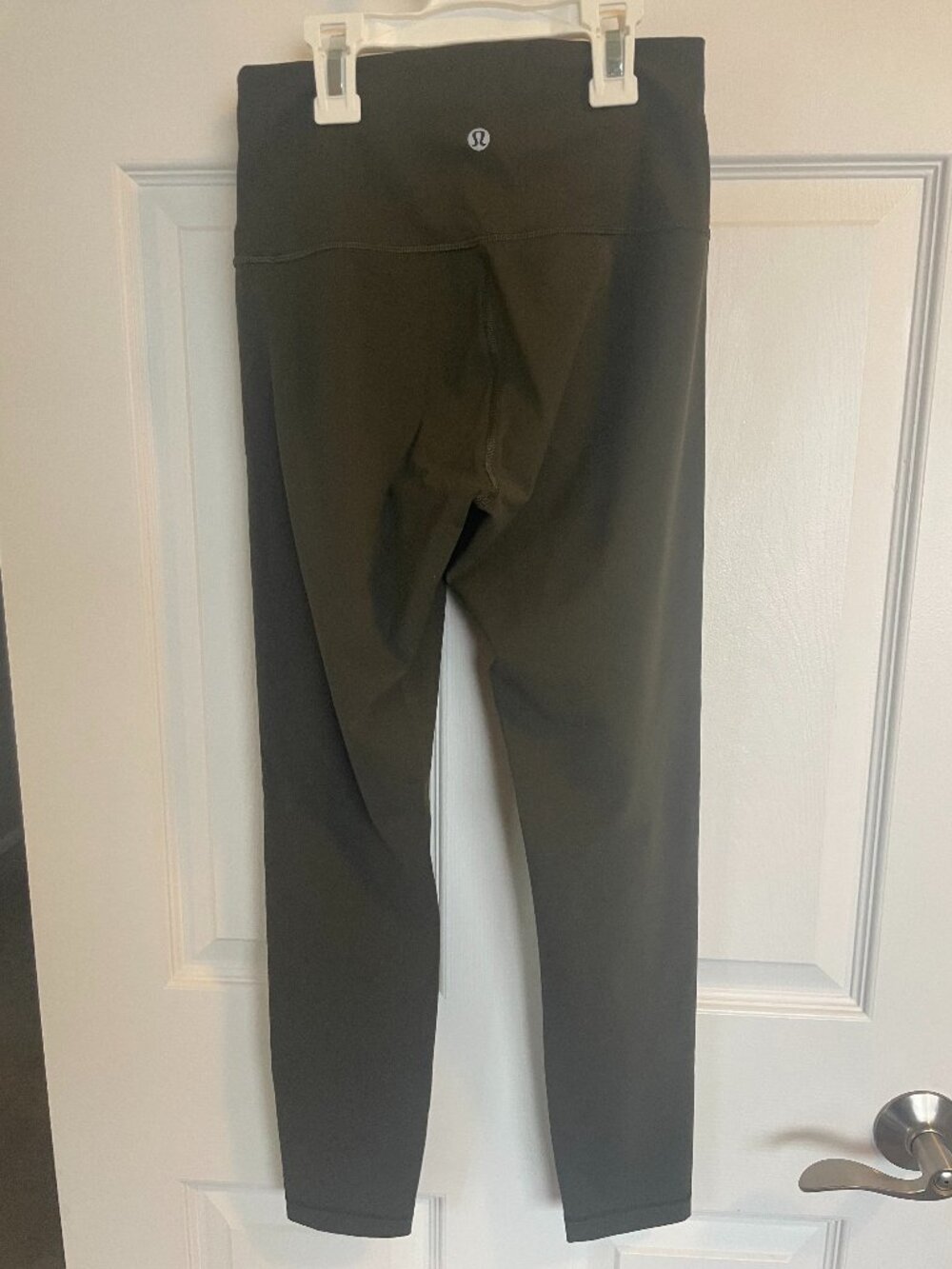 Olive Green Lululemon Wunder Under Leggings 25"